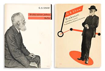 LADISLAV SUTNAR (1897-1976). [COVER DESIGNS INCLUDING G.B. SHAW]. Group of 7 softcover books. 1930-1935. Sizes vary, each approximately